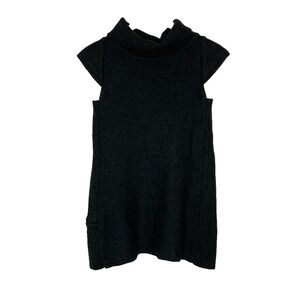 Women's Small Ibex Merino Wool Gray Cowl Neck Sweater